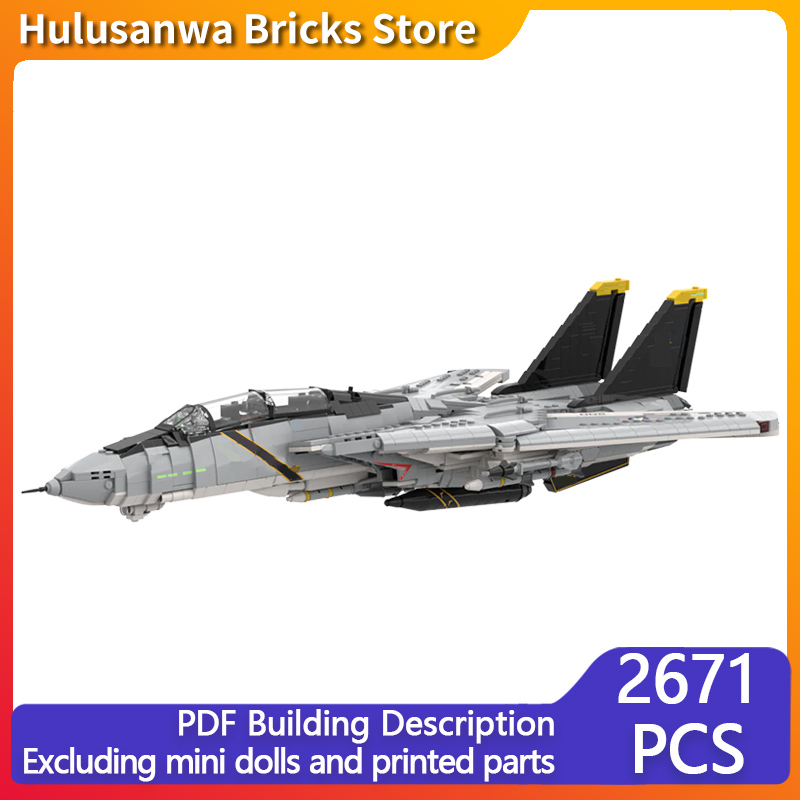 Heavy Equipment Battery - Модель тяжелого истребителя F-14A, конструктор MOC,