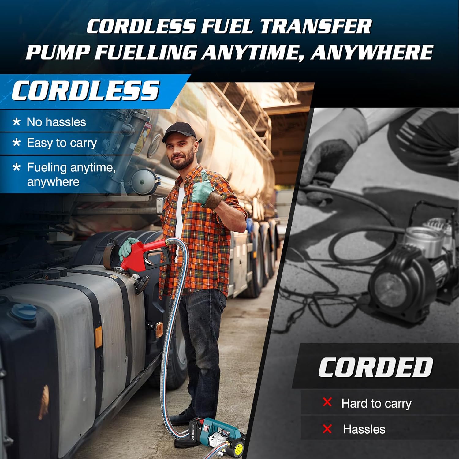 Беспроводной топливный насос S – обзор и цена Diesel Water Pump